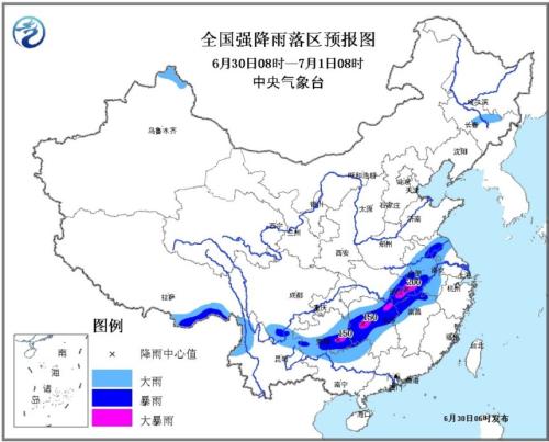 中央氣象臺發(fā)布暴雨黃色預警:湖北等地有大暴雨